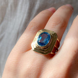 Blue Topaz Cocktail Ring