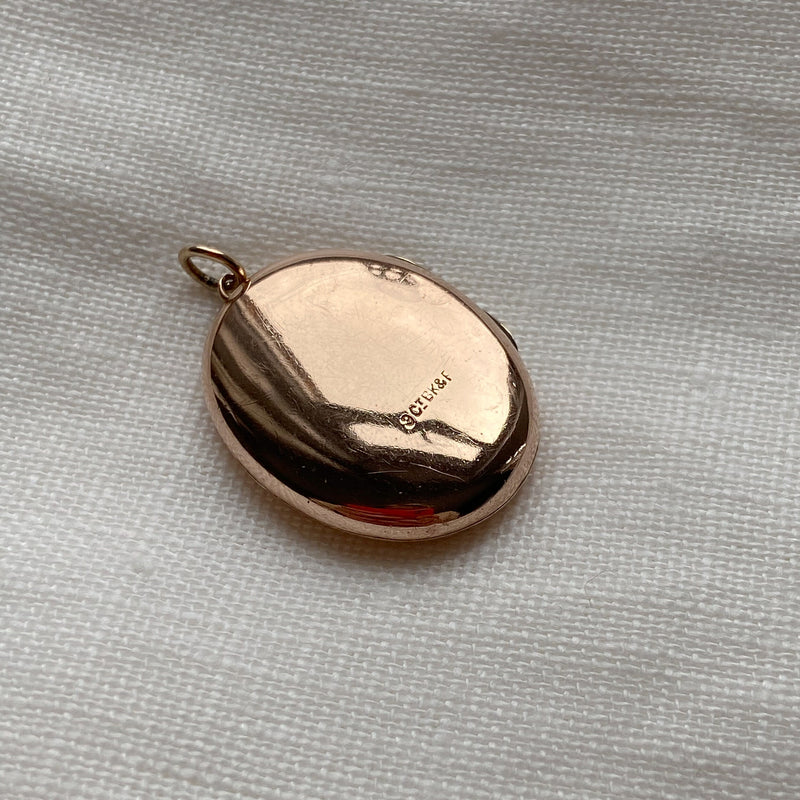 Edwardian Etched Locket