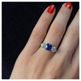 Grande Sapphire Trilogy Ring