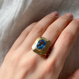 Blue Topaz Cocktail Ring