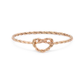 9ct Gold Rope Love Knot Ring