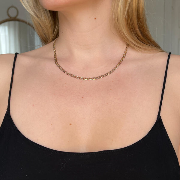 Vintage Fancy Curb Necklace