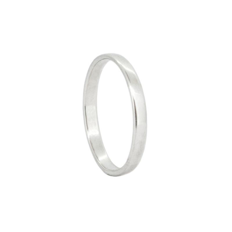 Modern Wedding Ring - 3mm Polished Finish