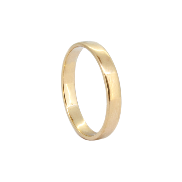 Modern Wedding Ring - 3mm Polished Finish