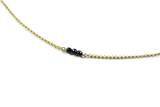 Onyx Grace Necklace - 9ct Gold