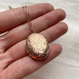 Edwardian Etched Locket