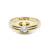 The Edwardian Carved Solitaire Ring