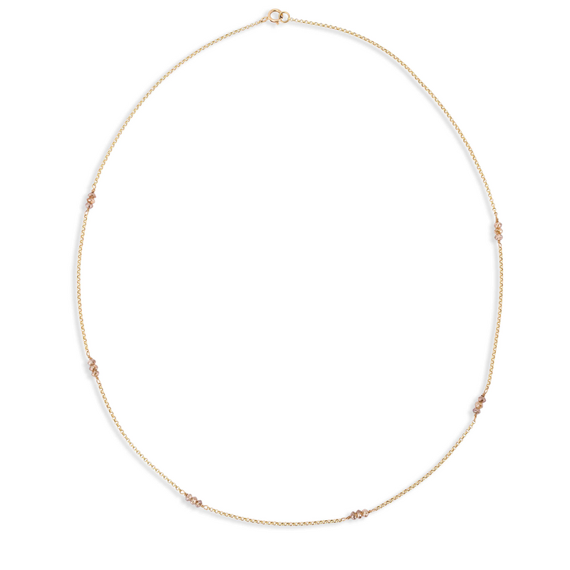 Champagne Diamond Grace Necklace