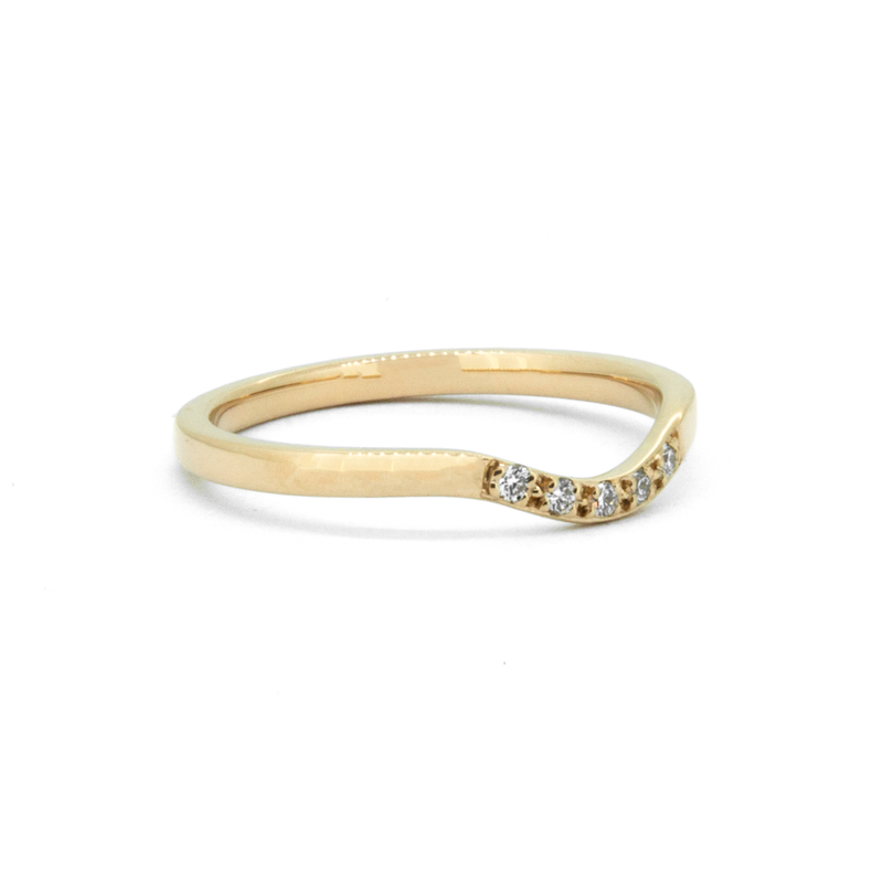 Diamond Curve Ring