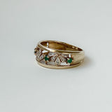 Vintage Emerald Fan Ring