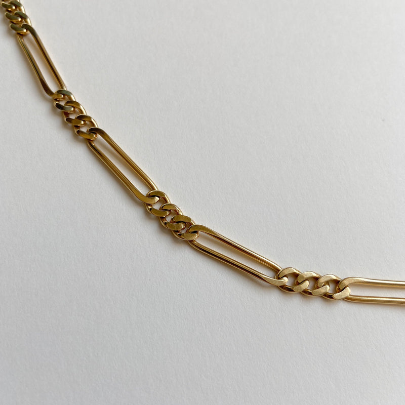 Vintage Elongated Figaro Necklace