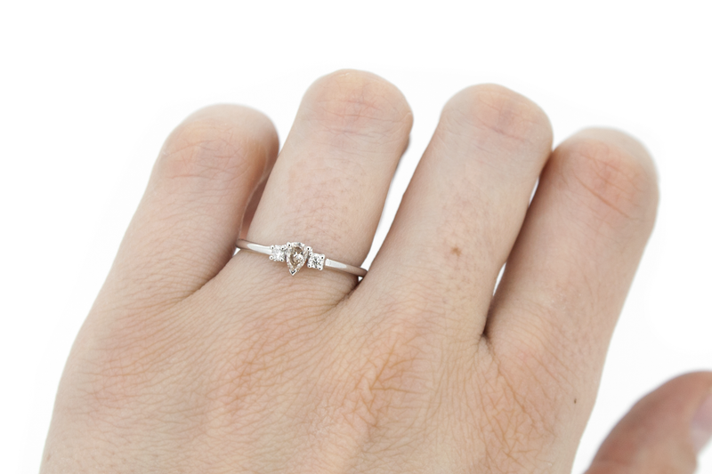 The Champagne Aurora Ring