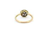 Diamond Pave Disc Ring