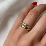 Half Hoop Diamond Ring