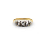Early Victorian Diamond Half Hoop Ring