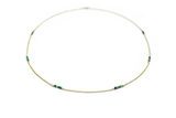 Natural Turquoise Grace Necklace - 9ct Gold