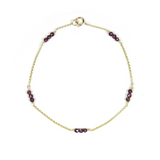 Garnet Grace Bracelet - 9ct Gold