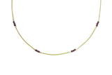 Garnet Grace Necklace - 9ct Gold