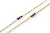 Garnet Grace Necklace - 9ct Gold