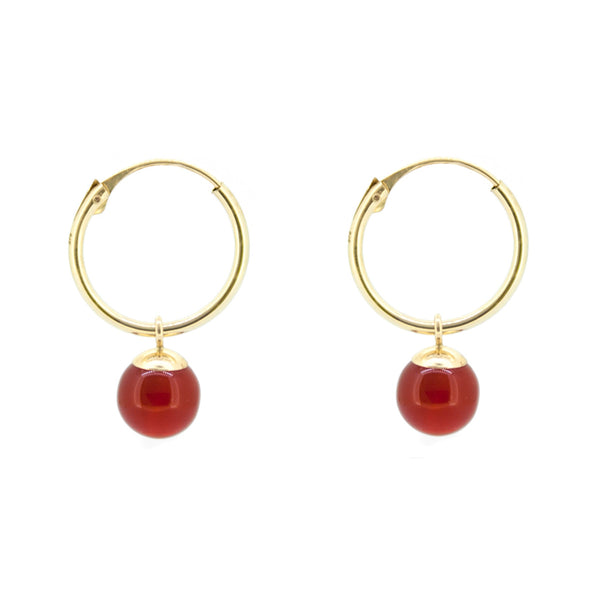 Grace Cornelian Earrings