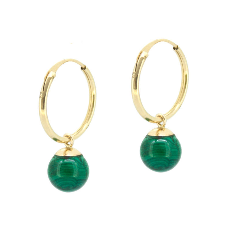 Grace Malachite Earrings