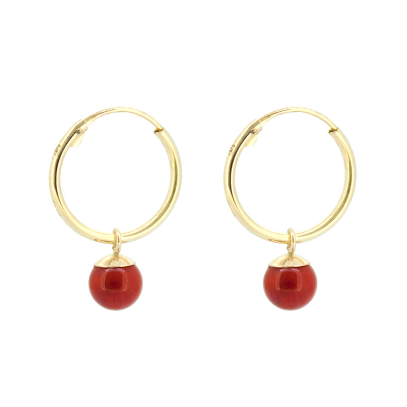 Grace Cornelian Earrings