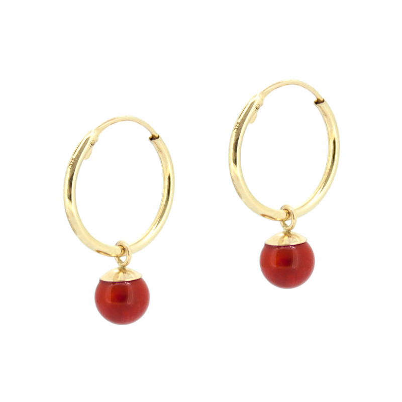 Grace Cornelian Earrings