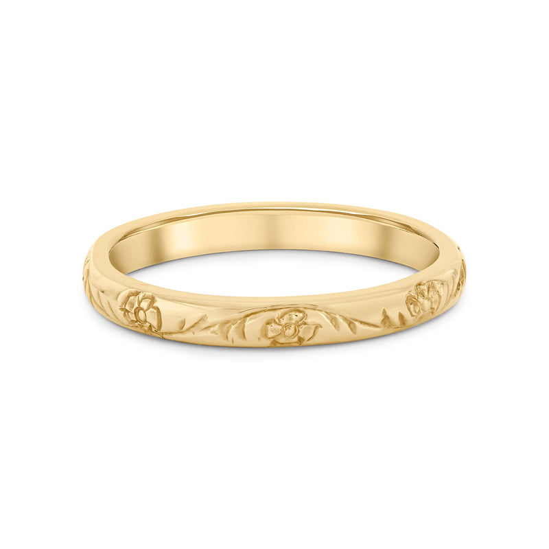 Forget Me Not Wedding Ring