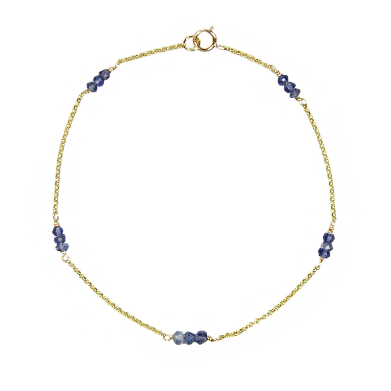 Iolite Grace Bracelet - 9ct Gold