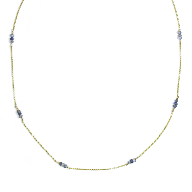 Iolite Grace Necklace - 9ct Gold