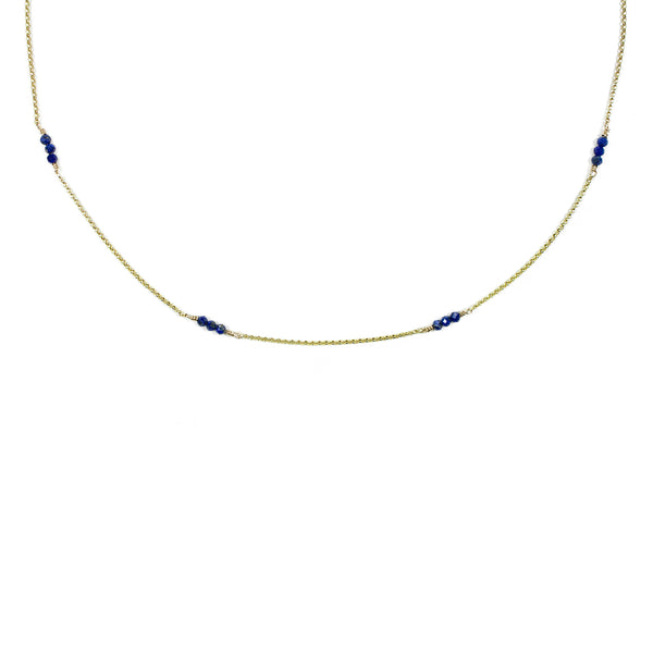 Lapis Lazuli Grace Necklace - 9ct Gold