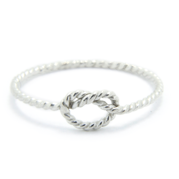 Sterling silver on sale love knot ring