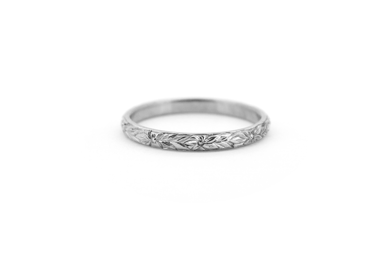 Orange Blossom Wedding Ring