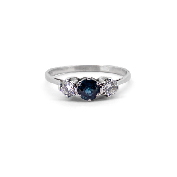 Vintage Sapphire Trilogy Ring