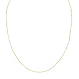 White Pearl Grace Necklace - 9ct Gold