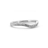 Wreath Diamond Curve Ring