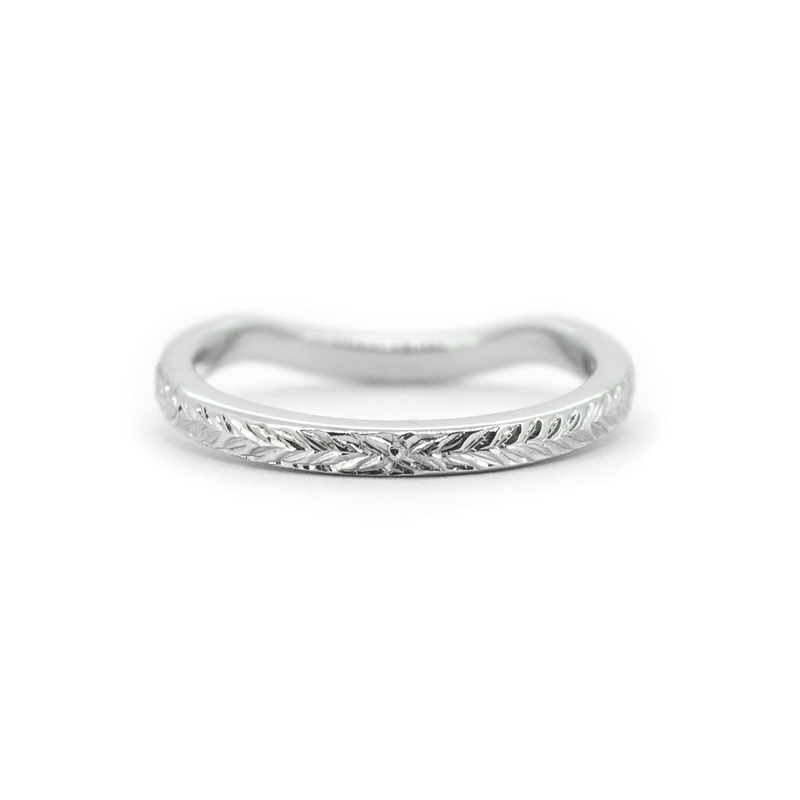 The Diamond Wreath Curve Ring