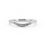 Wreath Diamond Curve Ring